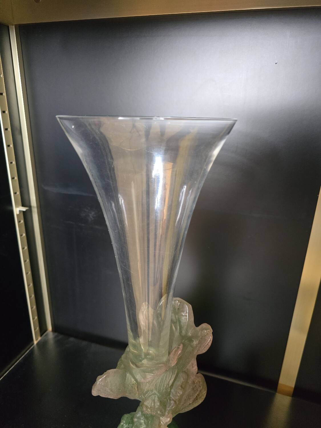 Soliflore "Nature" DAUM in glass paste and crystal, 1988