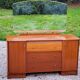 Coiffeuse commode vintage des années 60 en acajou