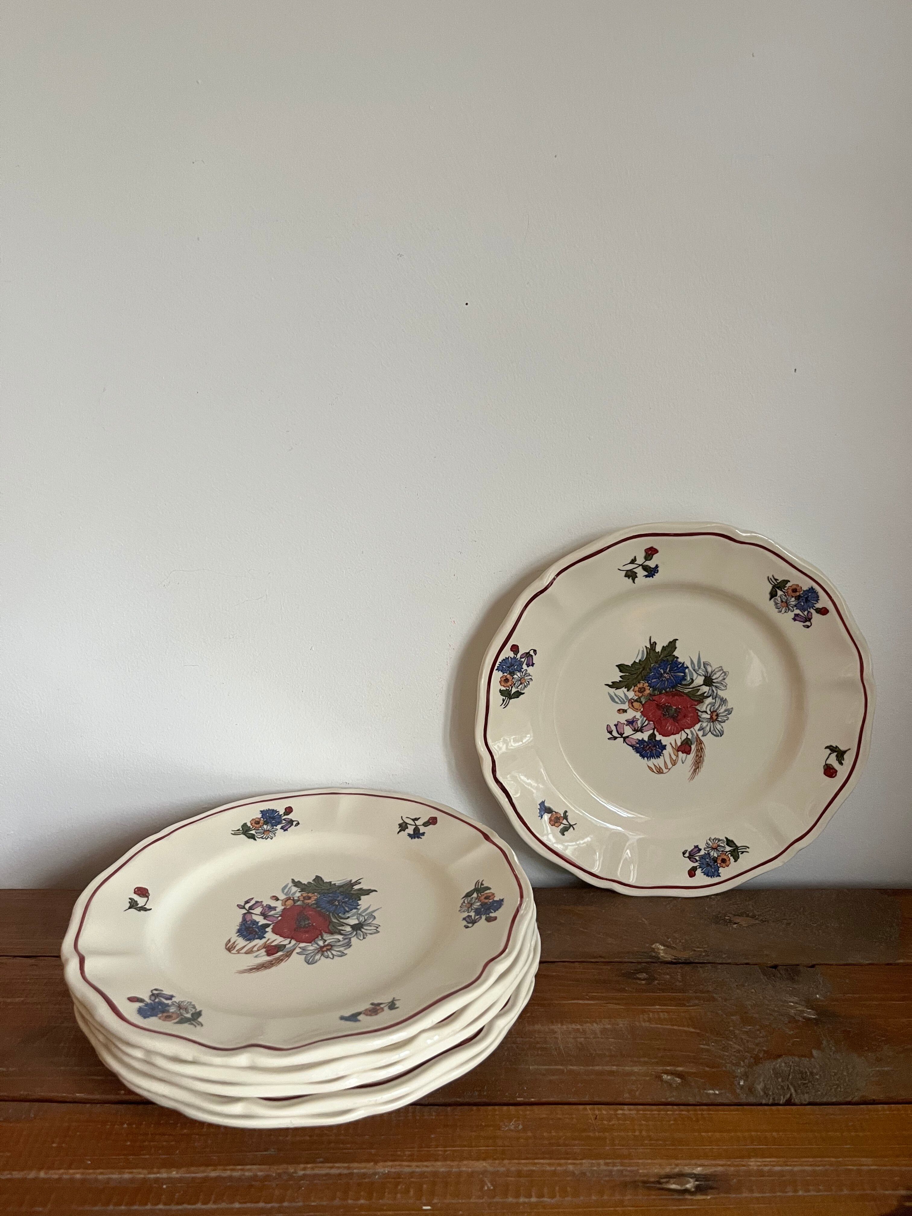 6 dessert plates