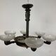 Bronze Secession chandelier
