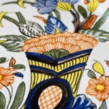 Decorative plate made of Rouen earthenware