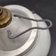 Vintage industrial opaline pendant light