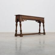 17th century Jacobean carved oak bench, UK