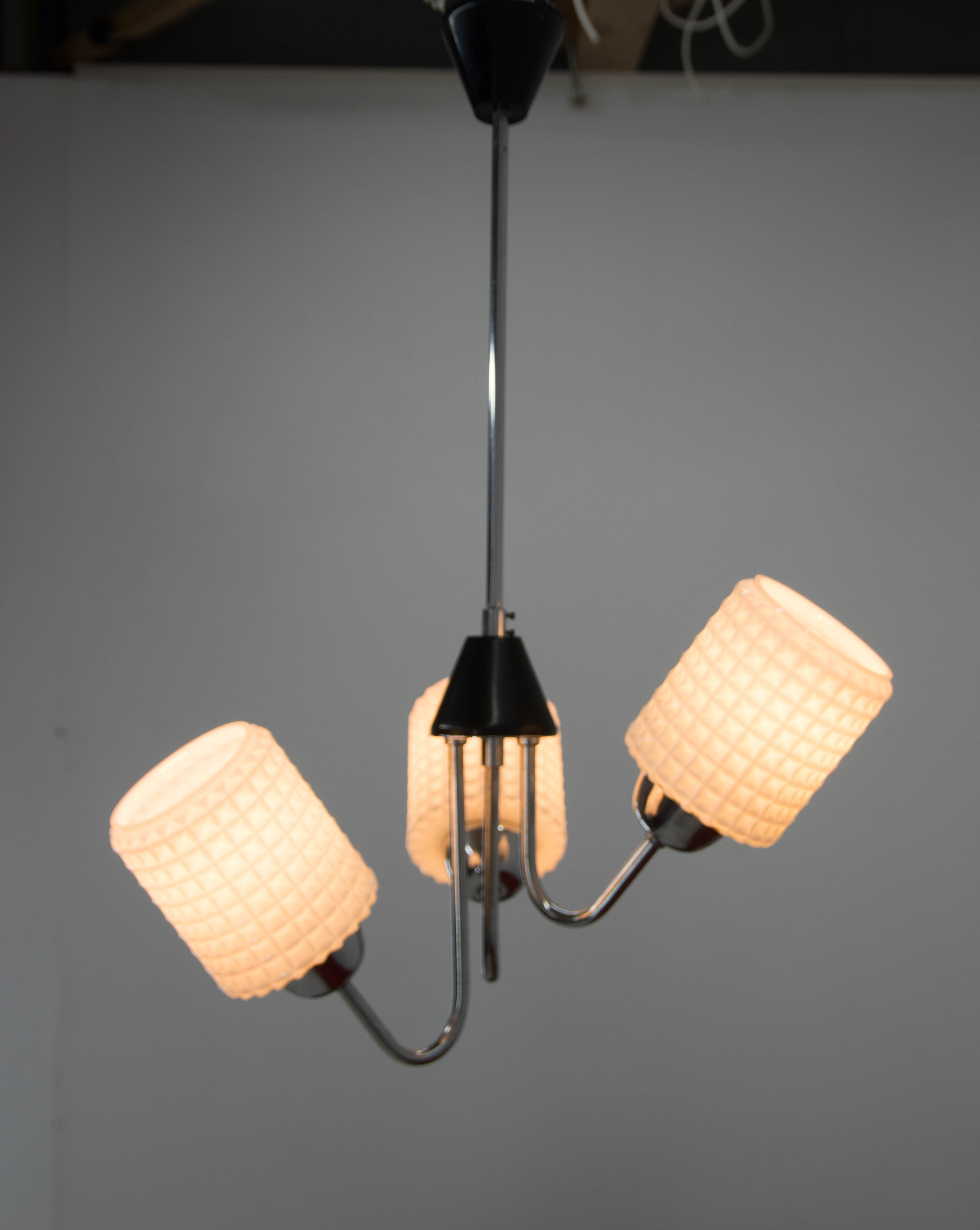 Mid-Century Chandelier, Lidokov, 1960s