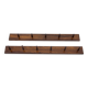 Set of Two Rosewood Wall Hangers, Denmark, 1970s