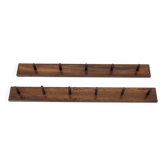 Set of Two Rosewood Wall Hangers, Denmark, 1970s