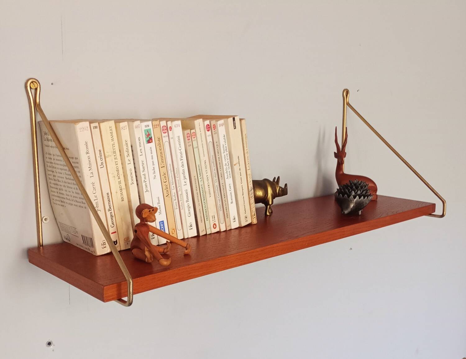 Étagère norvégienne en teck,  Vintage Scandinave 1960s