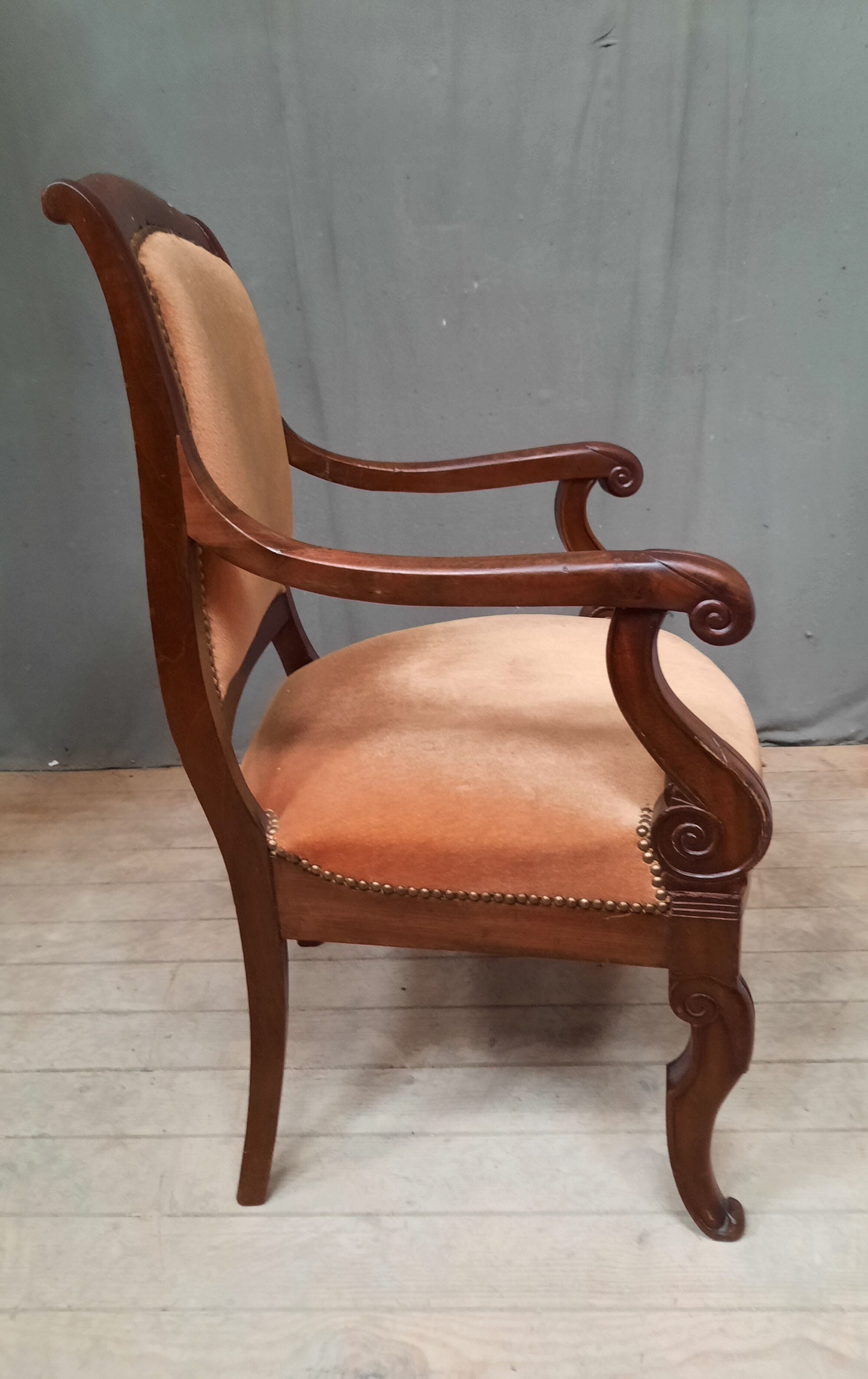 Mahogany armchair
