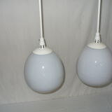 Pair of ceiling lights; Mazda chandelier of the 50s