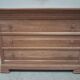 Three-drawer beech chest of drawers