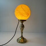 Old vintage brass table lamp