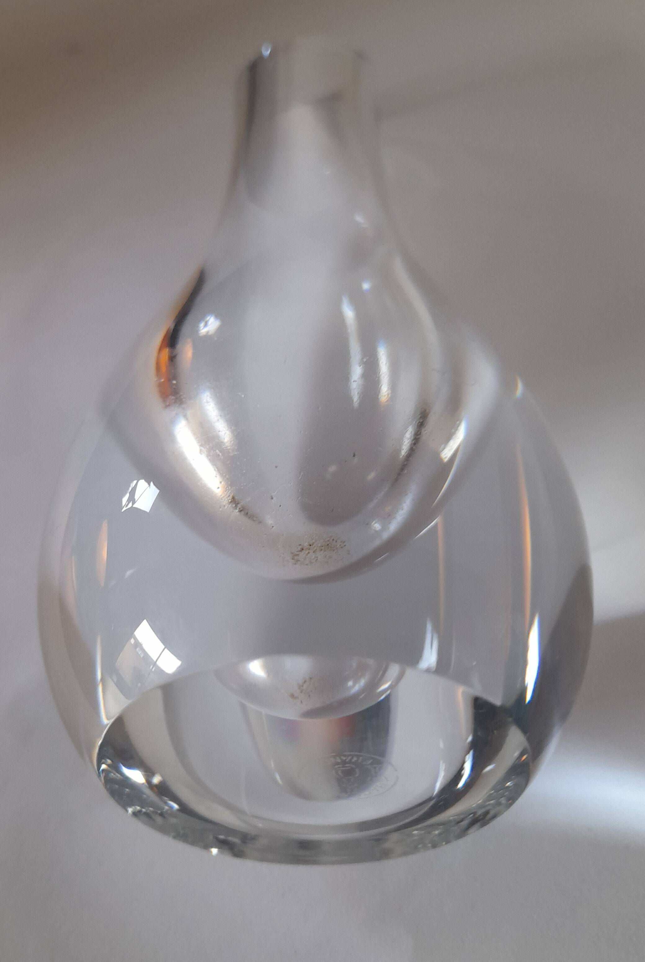 Vase soliflore en cristal à col tronqué Baccarat