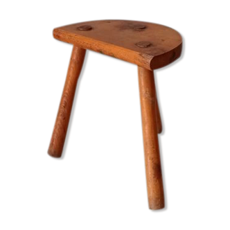 Tripod stool in solid wood years 40/50