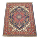 Tapis vintage en rouge et bleu foncé – 236x170 cm