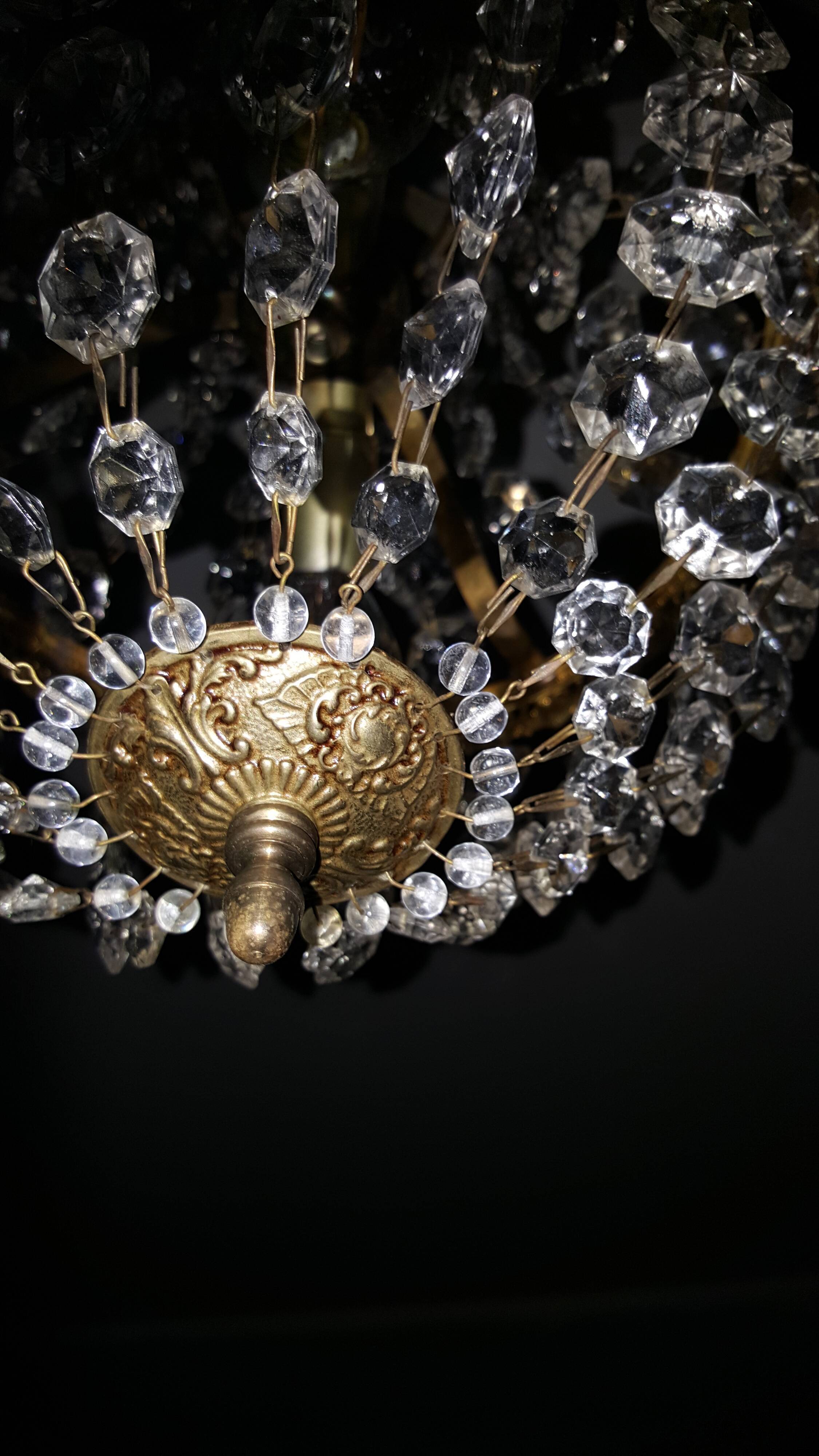 Hot air balloon chandelier with tassels