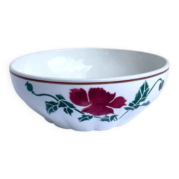 Saladier ancien HBCM modèle Luxeuil porcelaine opaque