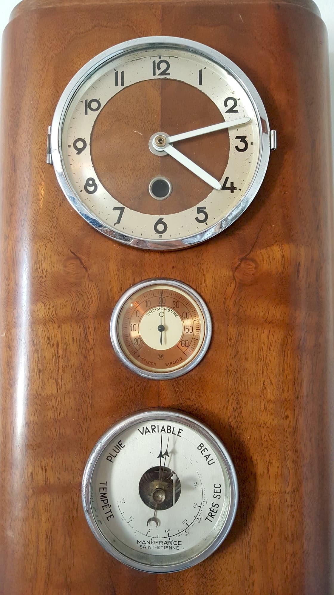 Manufrance barometer clock 1950