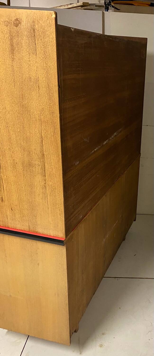 Vintage kitchen buffet with compass legs