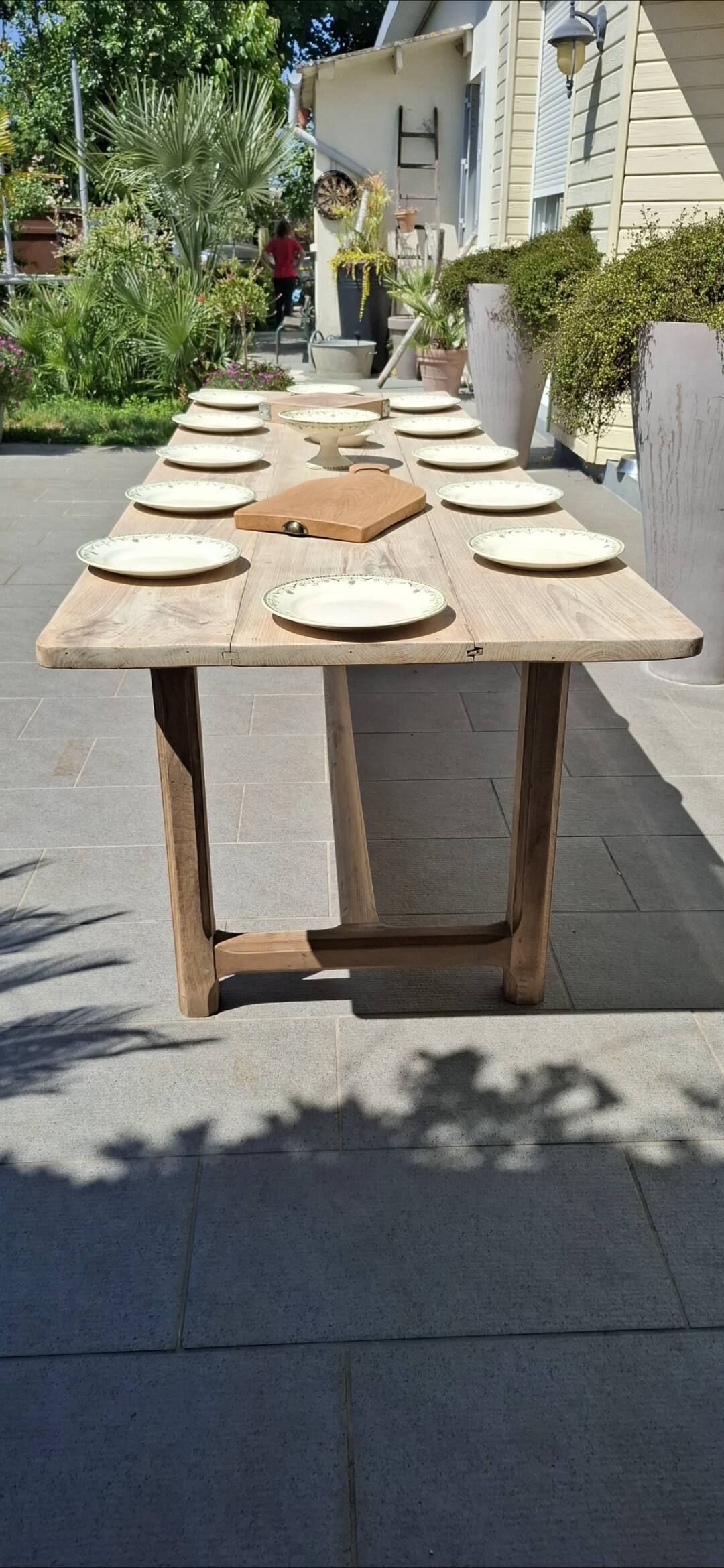 Large renovated old farmhouse table