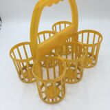 Vintage yellow bottle holder