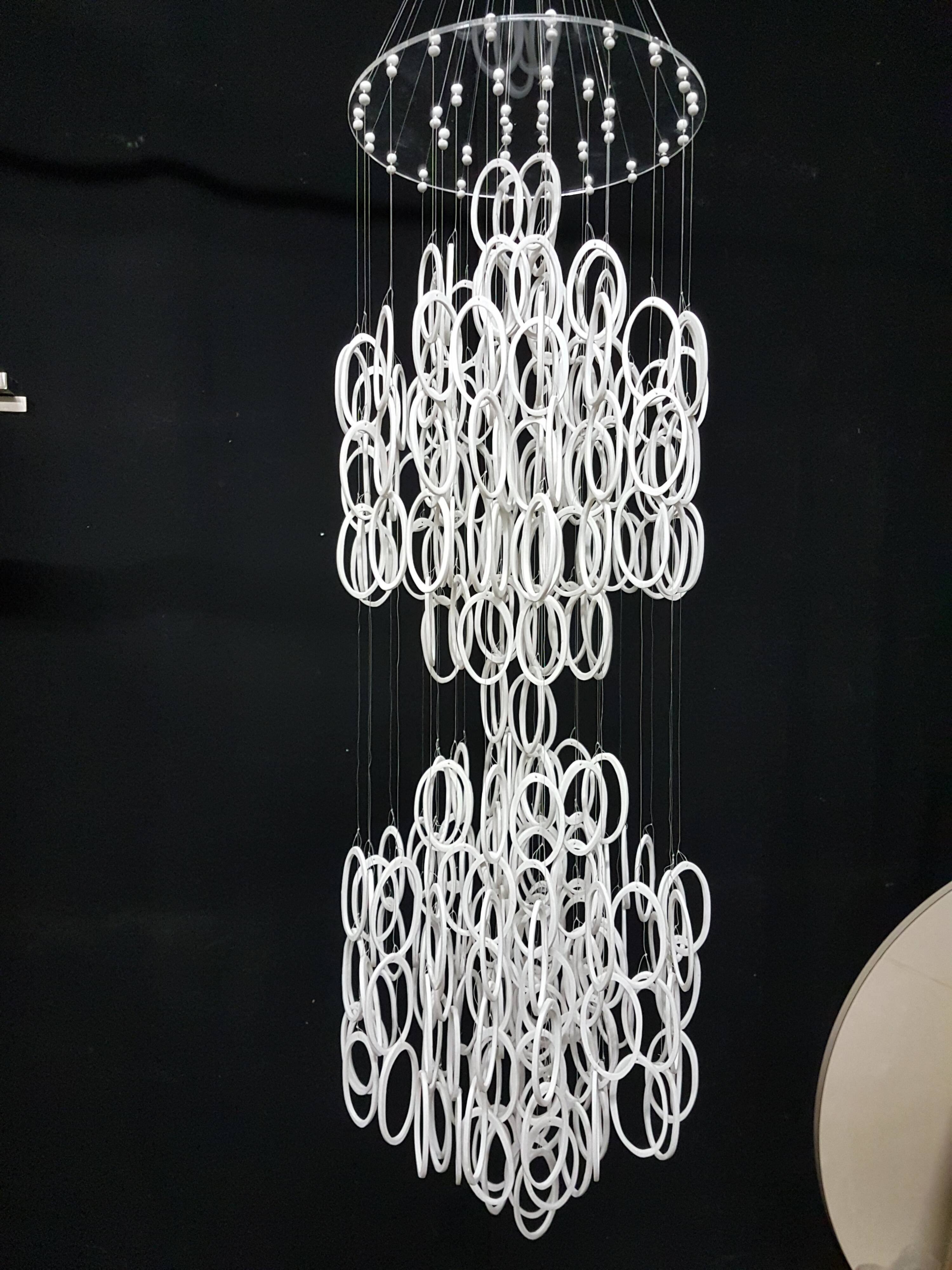 Suspension with tassel pendants