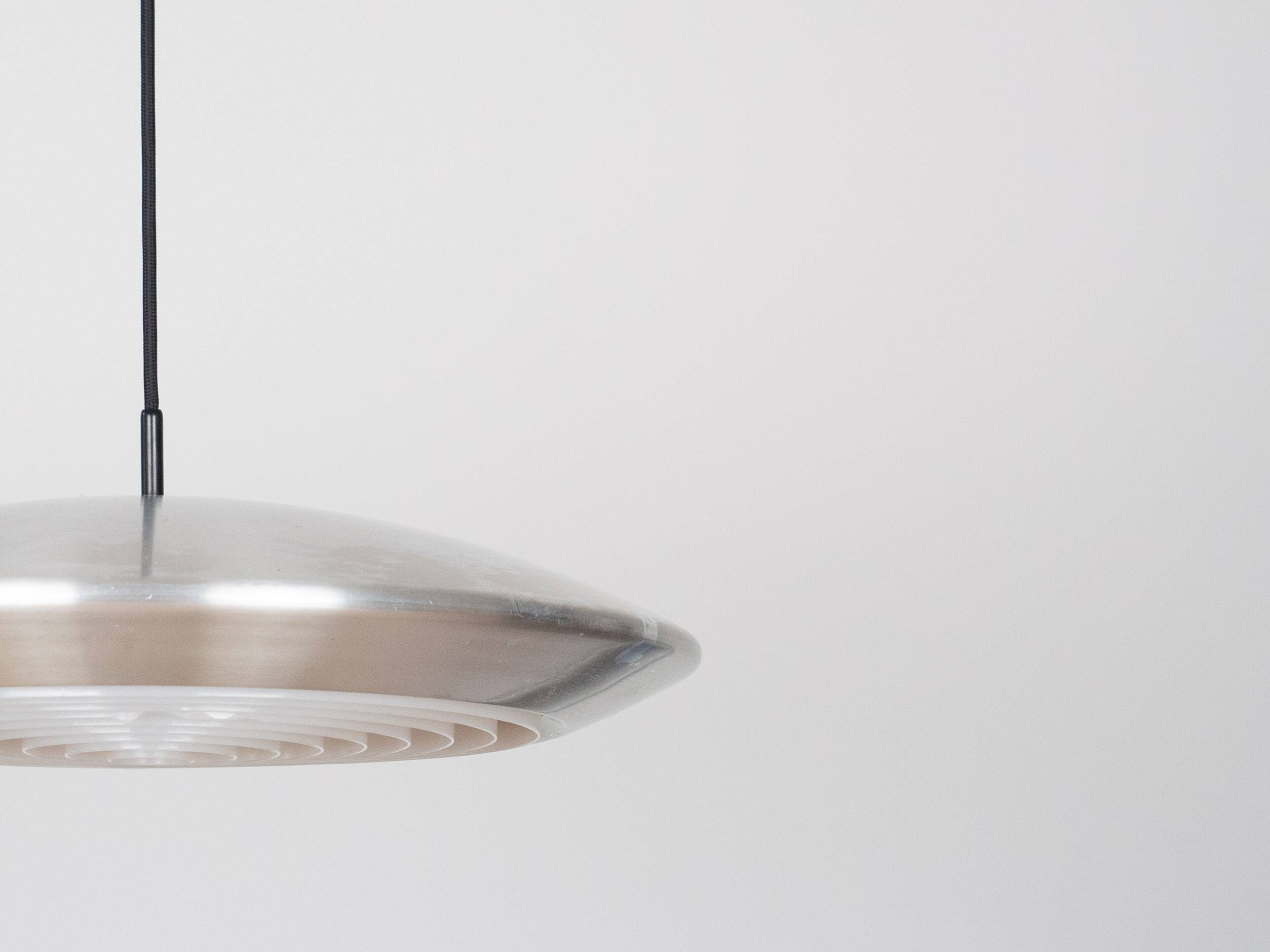 Danish vintage pendant lamp Diskos by Jo Hammerborg, Fog og Morup, 1965