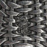 Basket tin braided deco vintage table