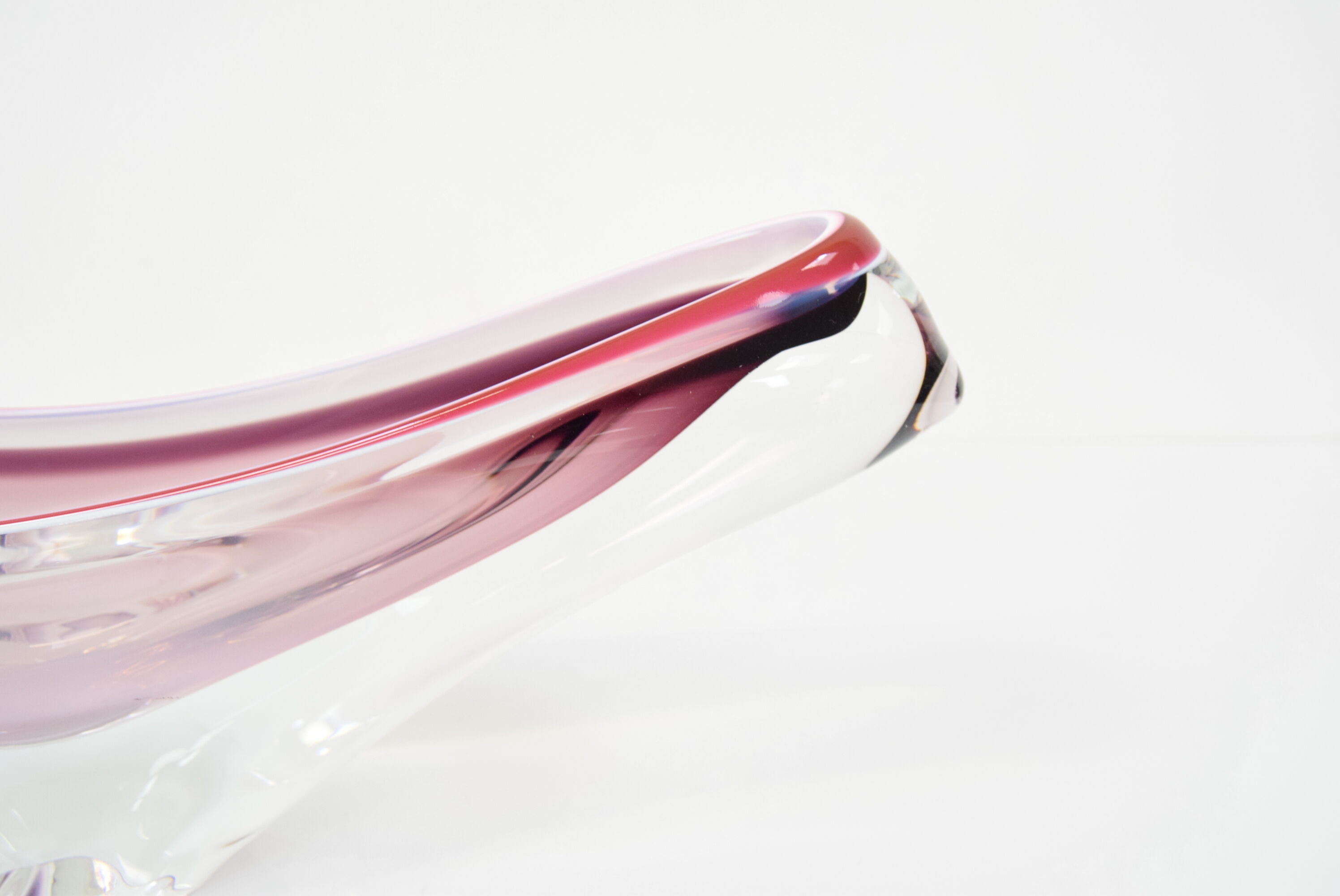 Mid-century Glass Bowl,designed Josef Hospodka for Chribska,1960's.