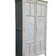 Armoire parisienne ancienne Luterma patine grise bleutée