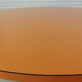 Round table formica orange 70s