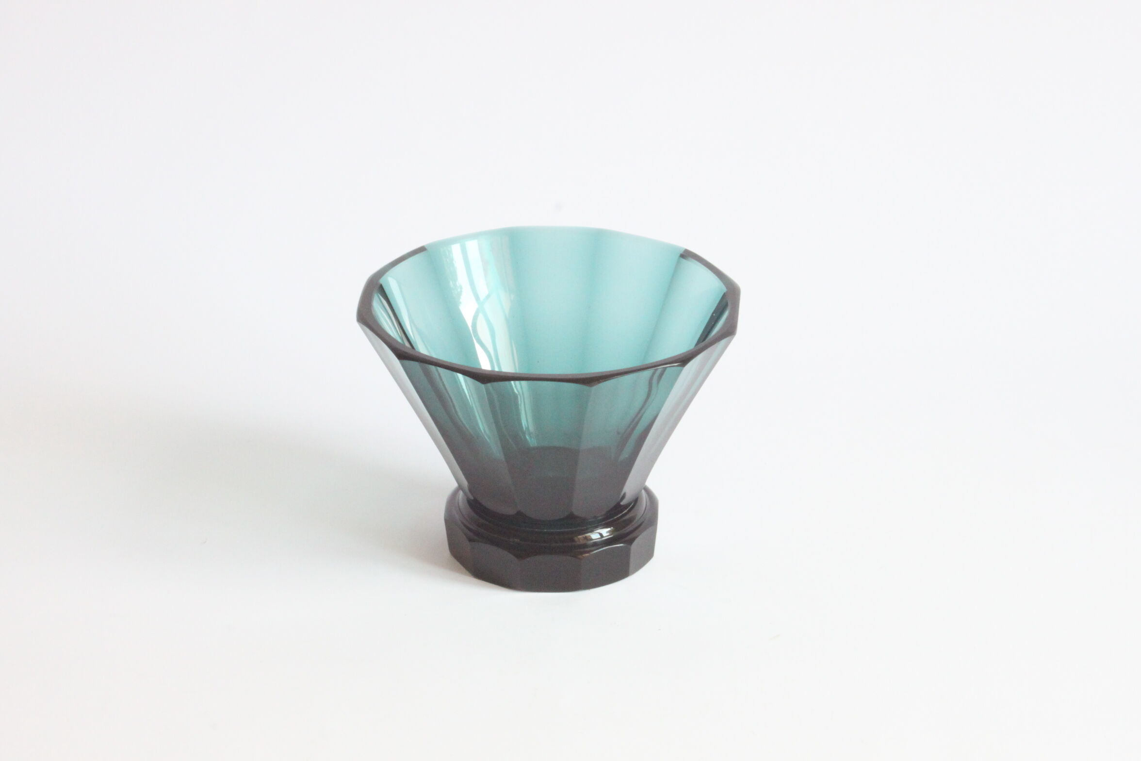 Art deco faceted bowl 1930s
