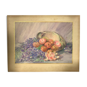 Aquarelle des années - 1900