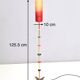 Orange Glass, Brass, Copper and Metal Floor Lamp by Carmelo La Gaipa, 2019
