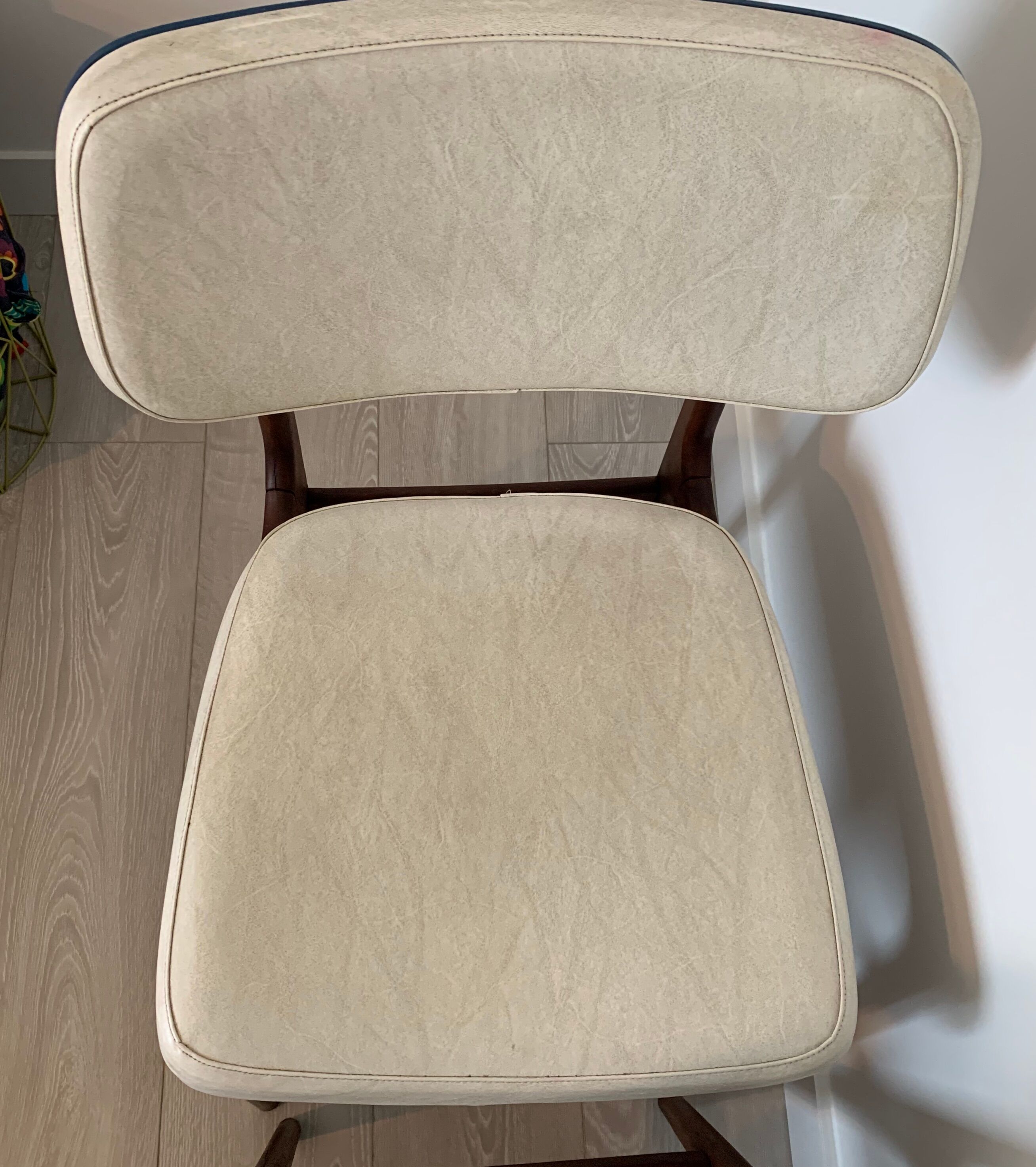 Wooden and skai chairs