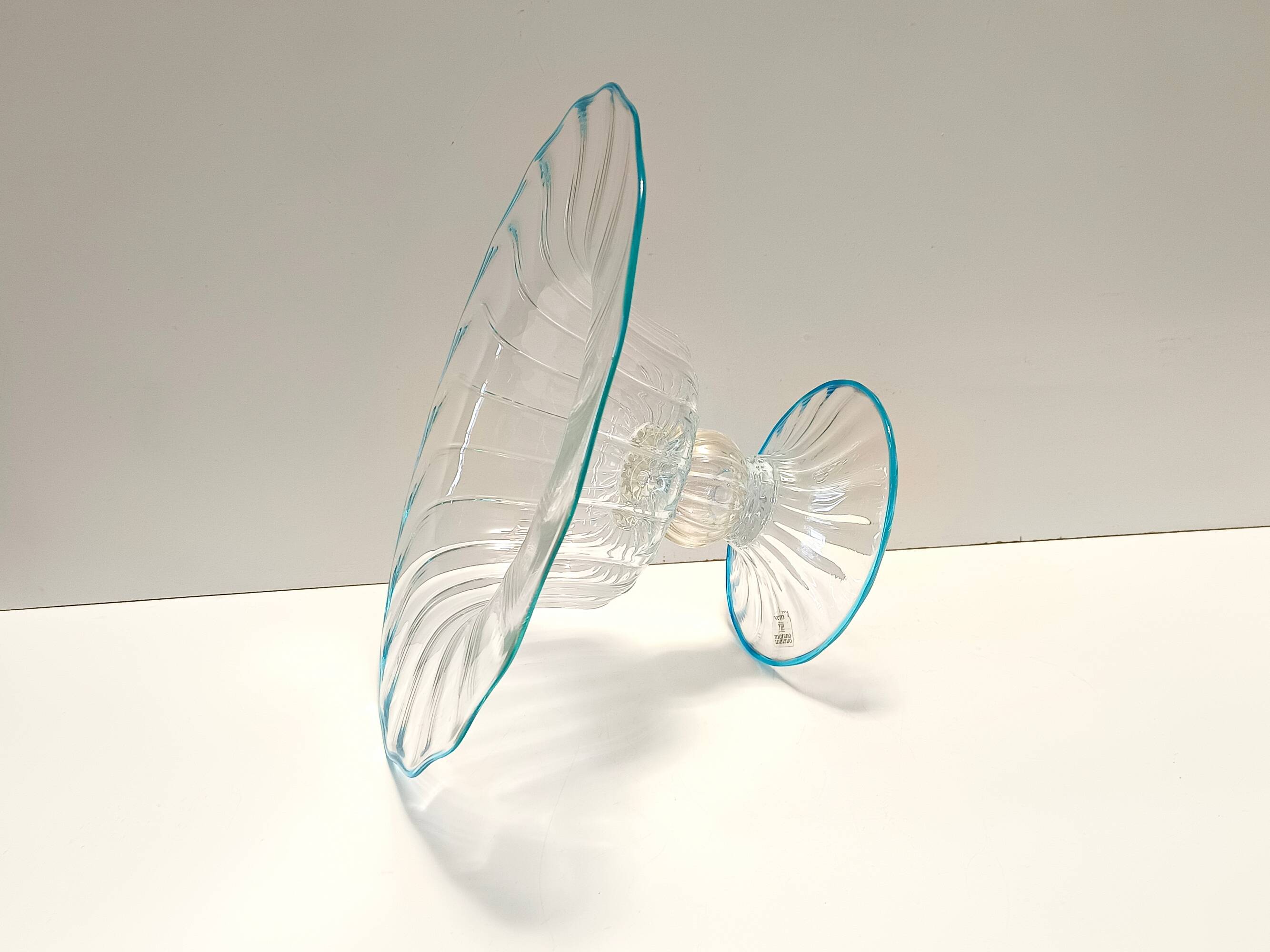 Murano Glass Centerpiece - Pedestal Bowl attr. to Alberto Doná, Italy