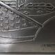 Lady of Spades pocket tray by JM Valette, signed, metal, 1960s.