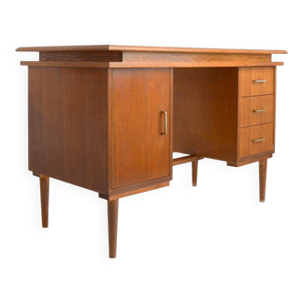 Bureau en chêne, années 50-60