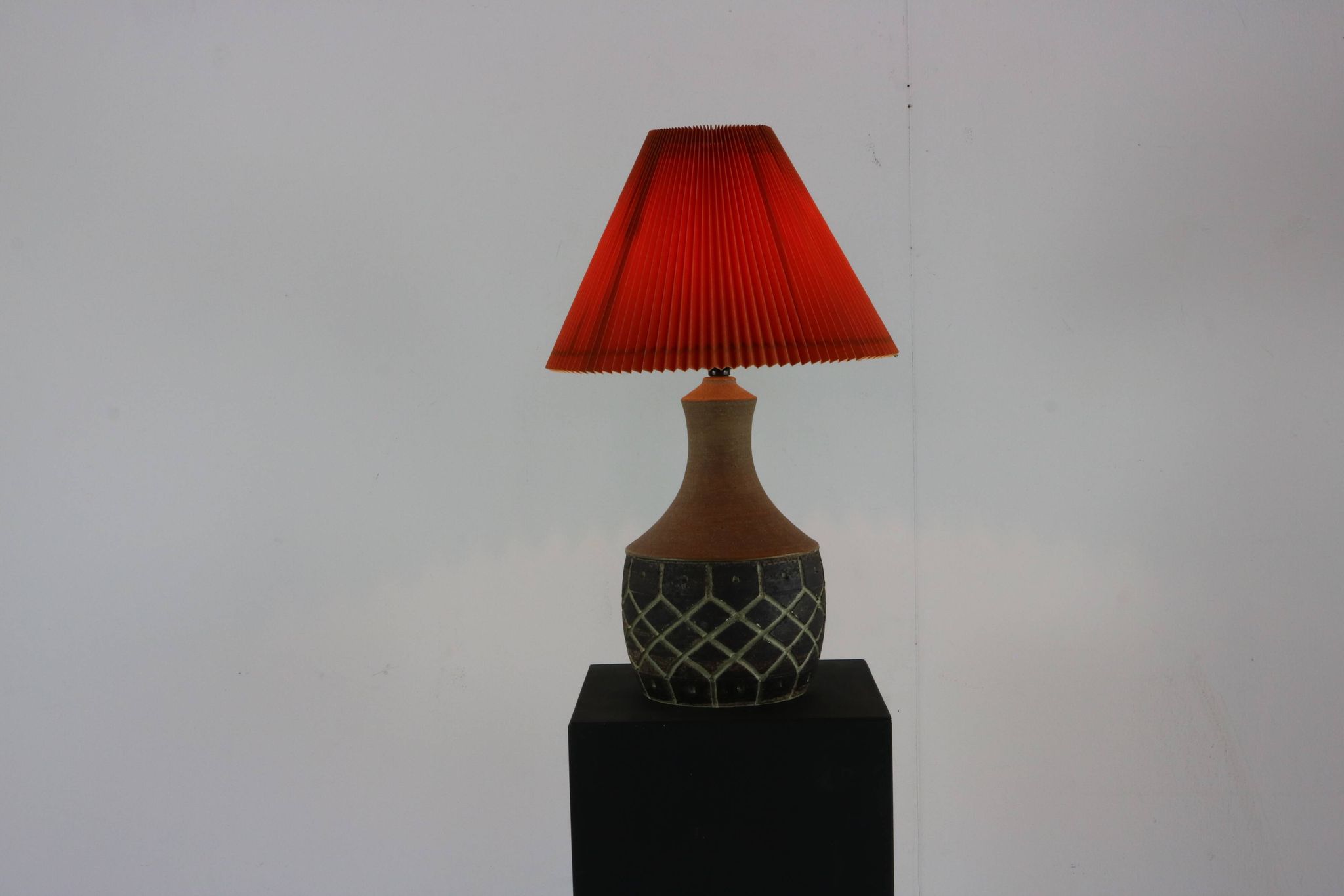 2 pieds de lampes de table en céramique Chris Keramik Haslev, années 1960