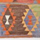 3x10 Geometric Multicolor Turkish Kilim Runner Rug,Rug For Hallway,95x295Cm