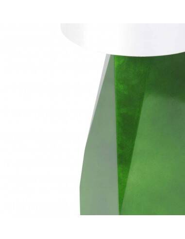 Lamp with silk lampshade