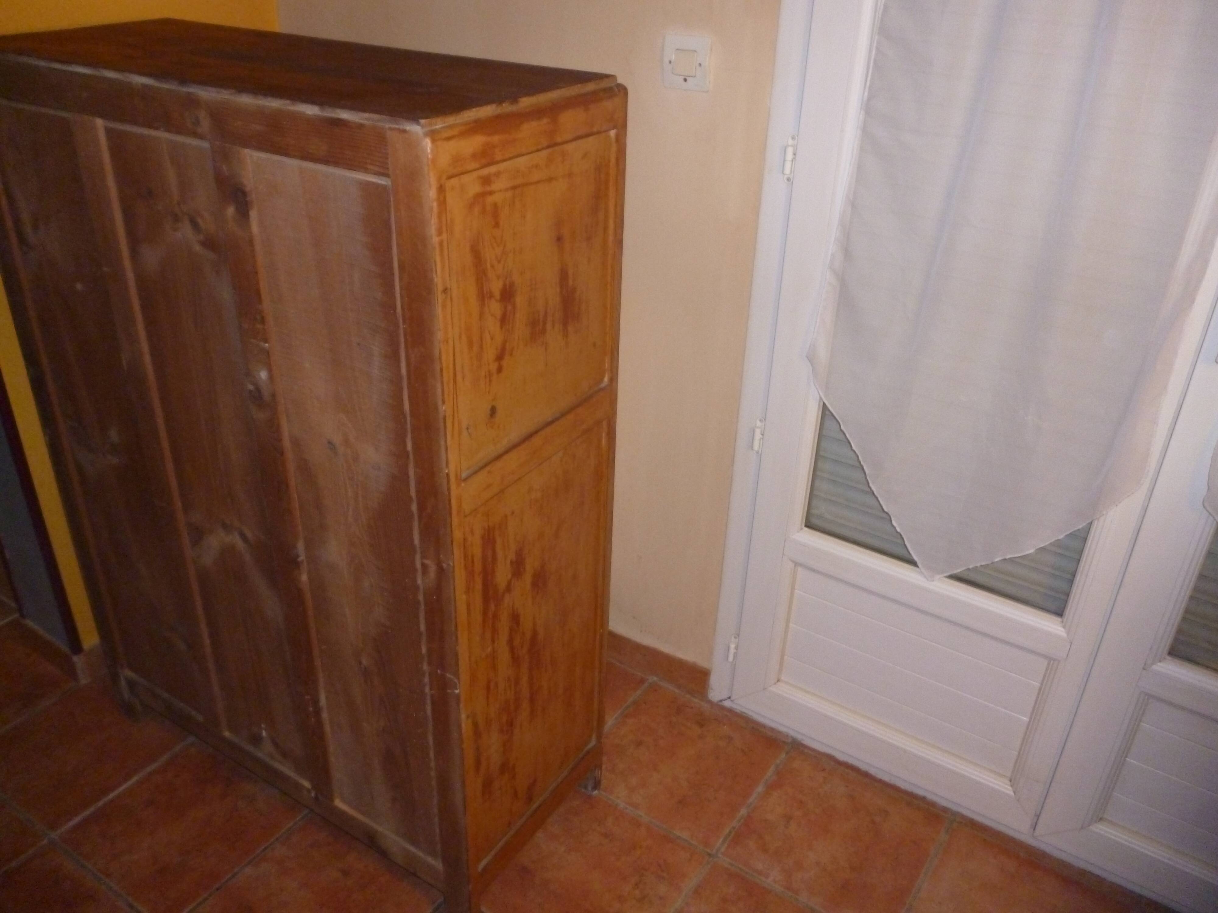 Parisian buffet glazed art deco two drawers