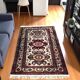 Antique handmade Caucasian wool carpet from Dagestan, 20th century