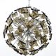 Cut glass Sputnik chandelier Fontana Arte Mid-20th century