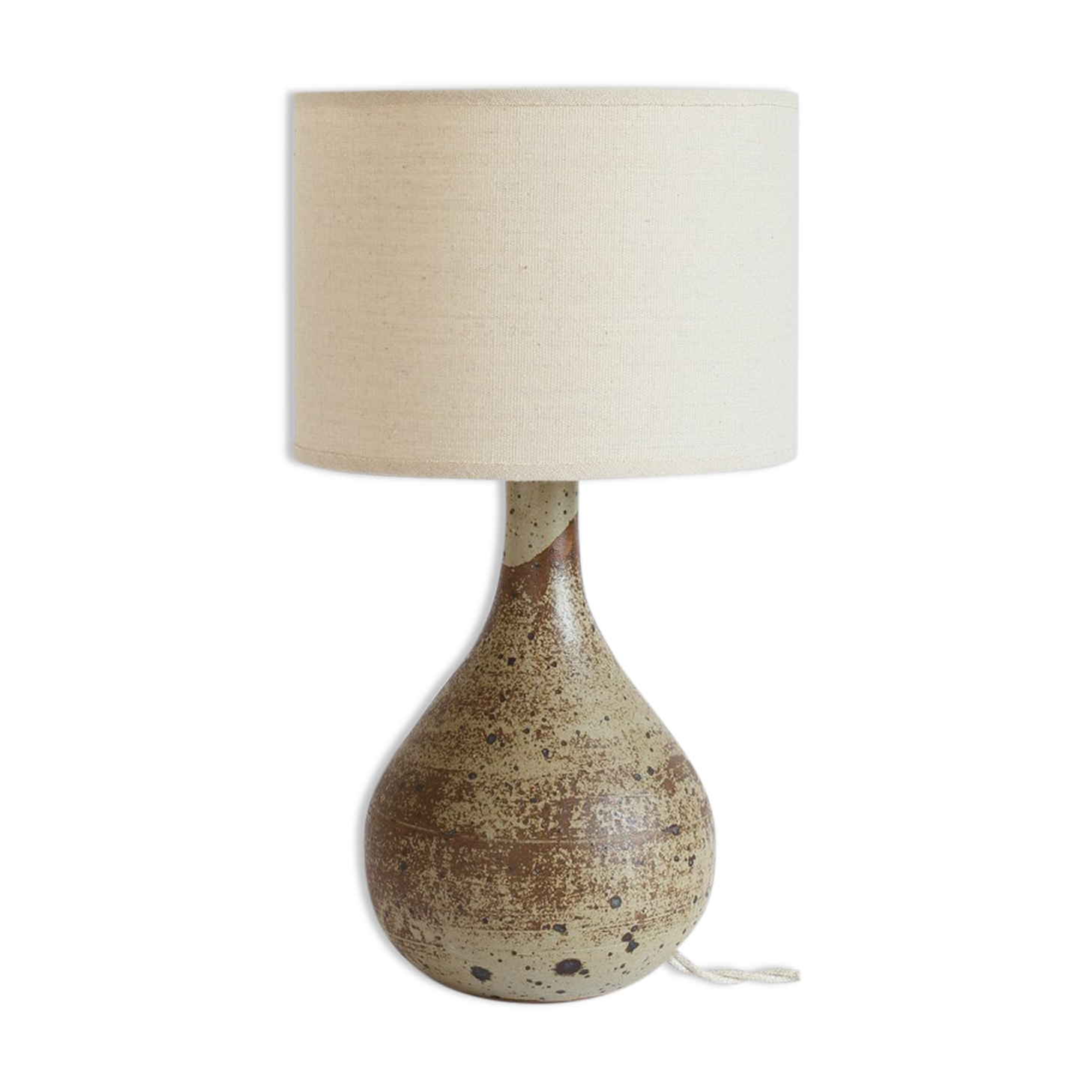 Lampe en grès signée