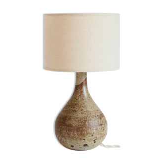 Signed stoneware lamp
