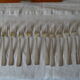 Cutlery set Ercuis model carthage in silver metal 73 pieces - art deco