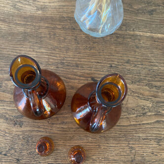 Amber bottles