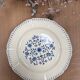 Round plate ironstone Boch Frères