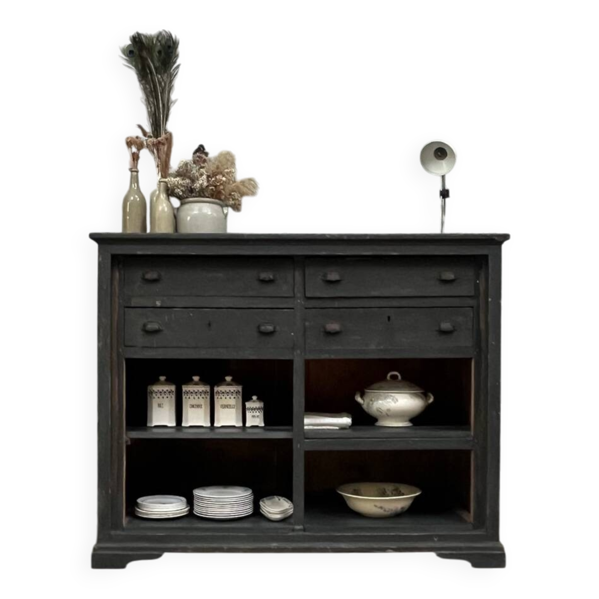 Large patinated trade furniture (renovated)