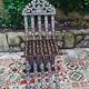 Antique folding oriental chair with mother-of-pearl inlays